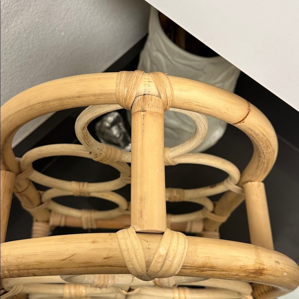 Bamboo & Rattan Arch Shaped Wine Rack - Picture 4 of 4